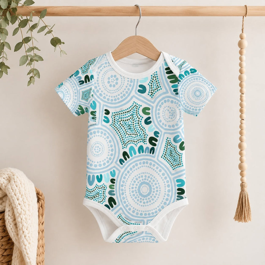 Blue Dot Baby Bodysuit