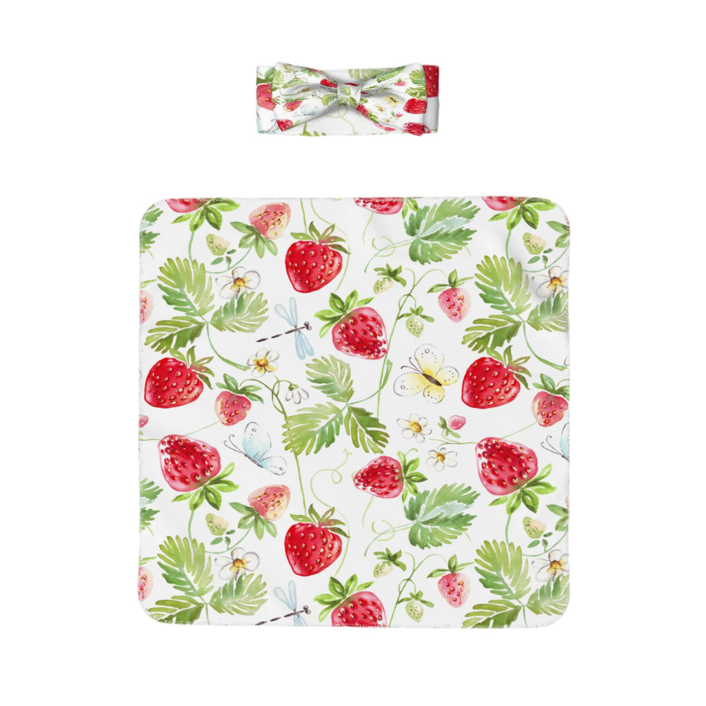 Strawberry Fields Baby Wrap + Headband