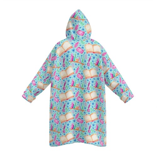 Book Lover Adult hoodie blanket