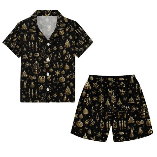 Christmas Pajamas Black kids