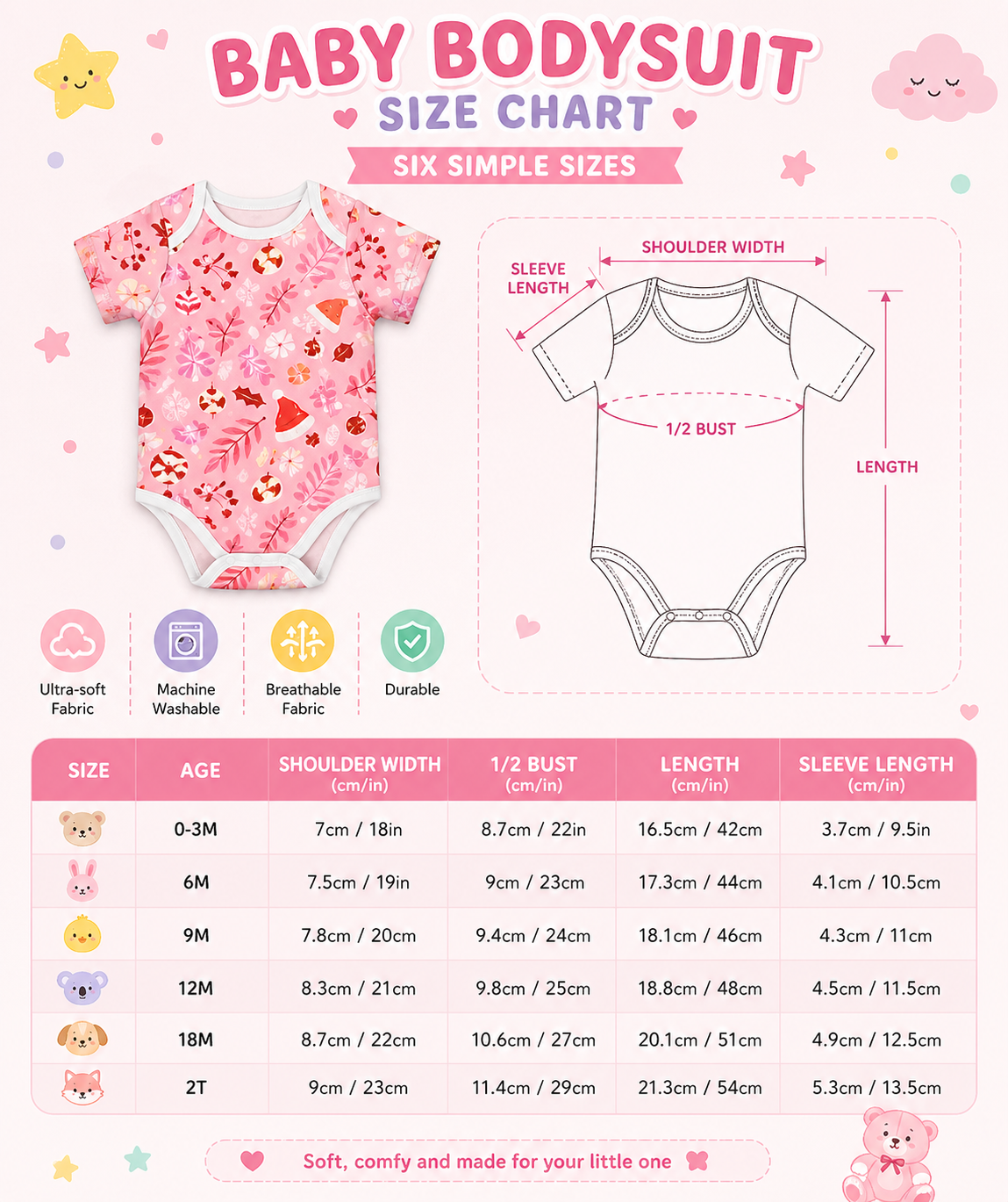 Christmas Pajamas Pink Baby
