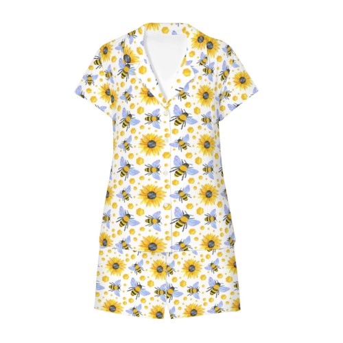 Bee & Sunflower Ladies PJ Set