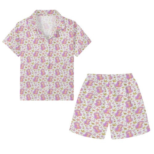 Girls Mermaid PJ Set