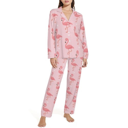 Flamingo Long Ladies PJ Set