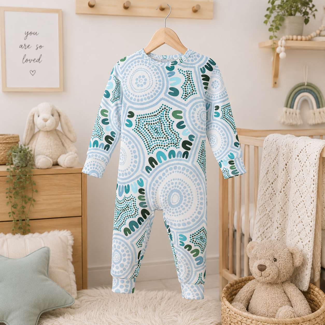 Blue Dot Baby Bodysuit