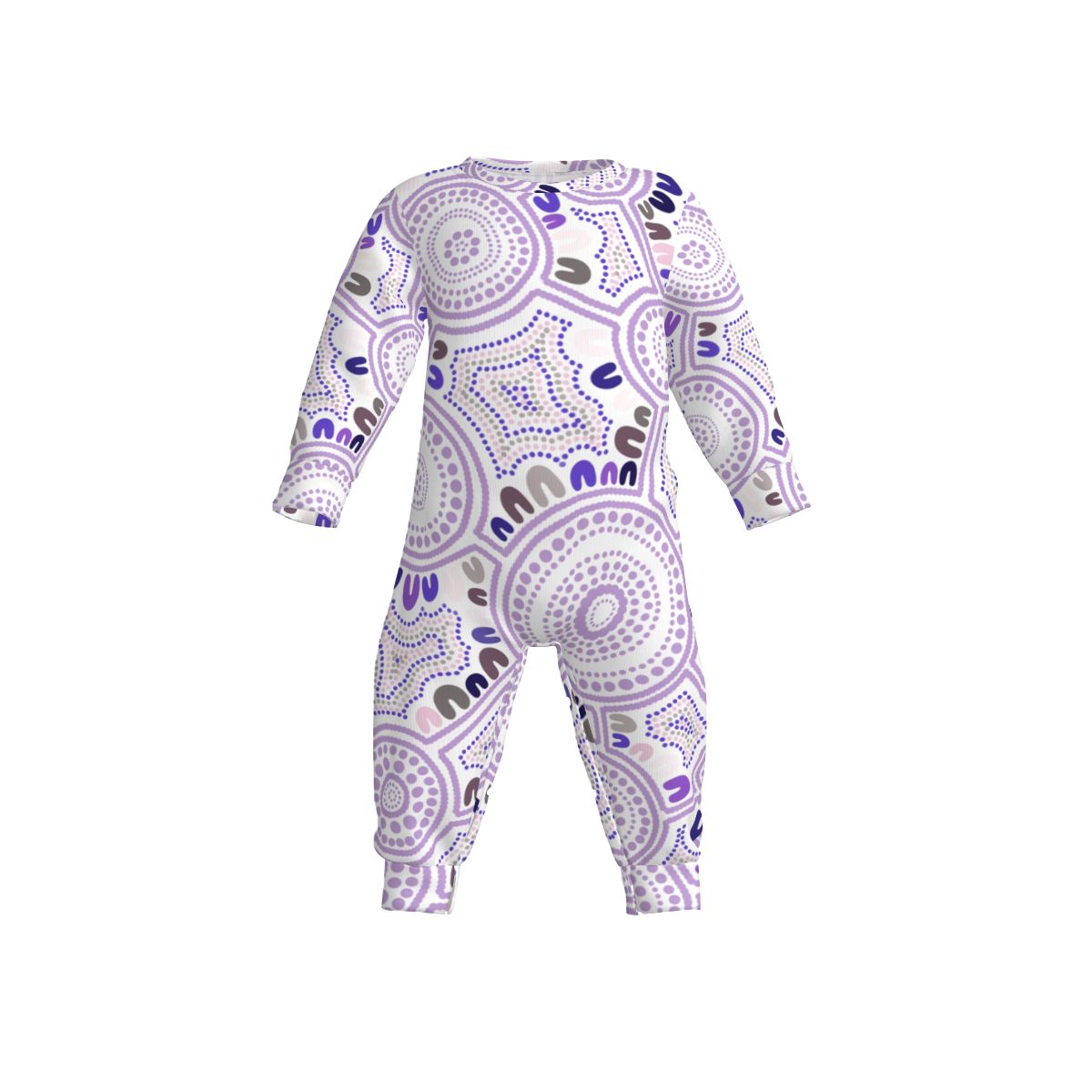 Purple dot baby bodysuits