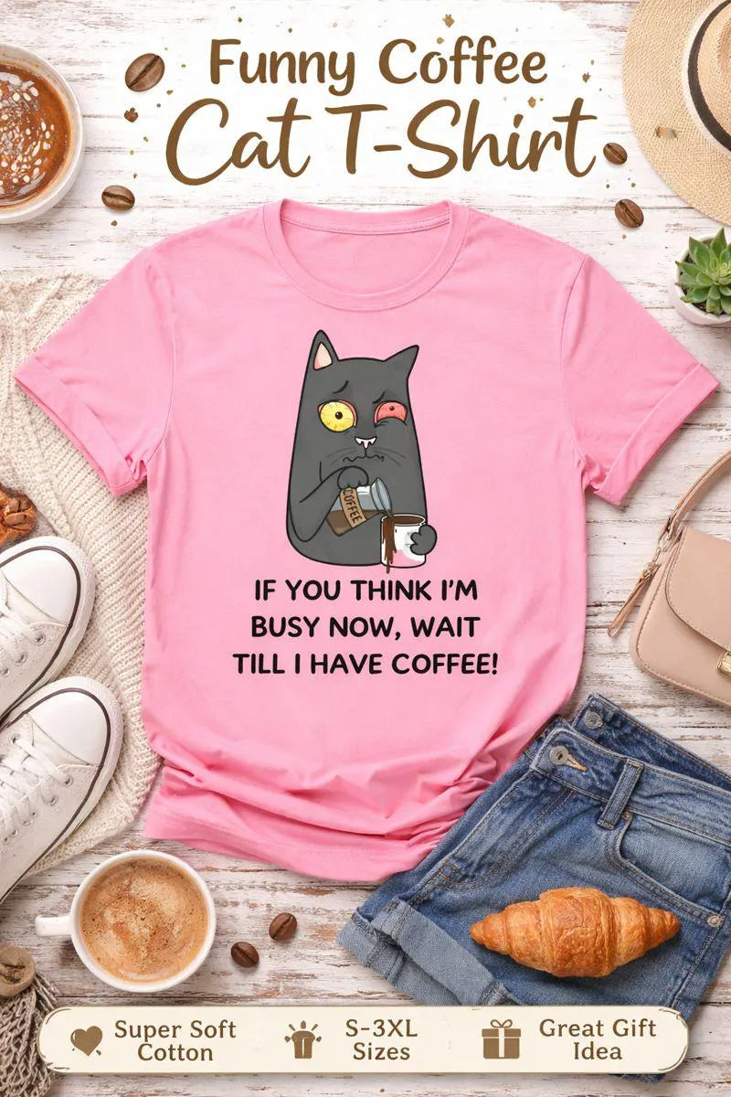 Wait till i have coffee !! Ladies T-shirt