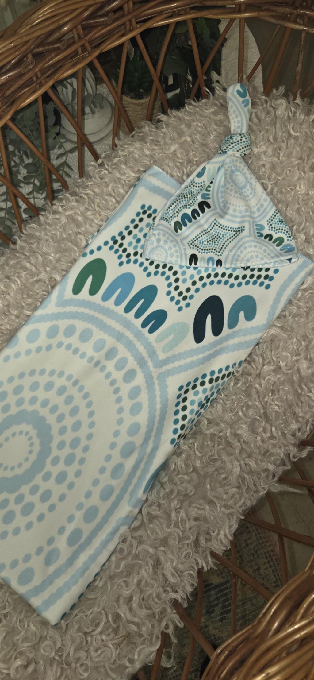 Baby Headband or Beanie & Swaddle sets