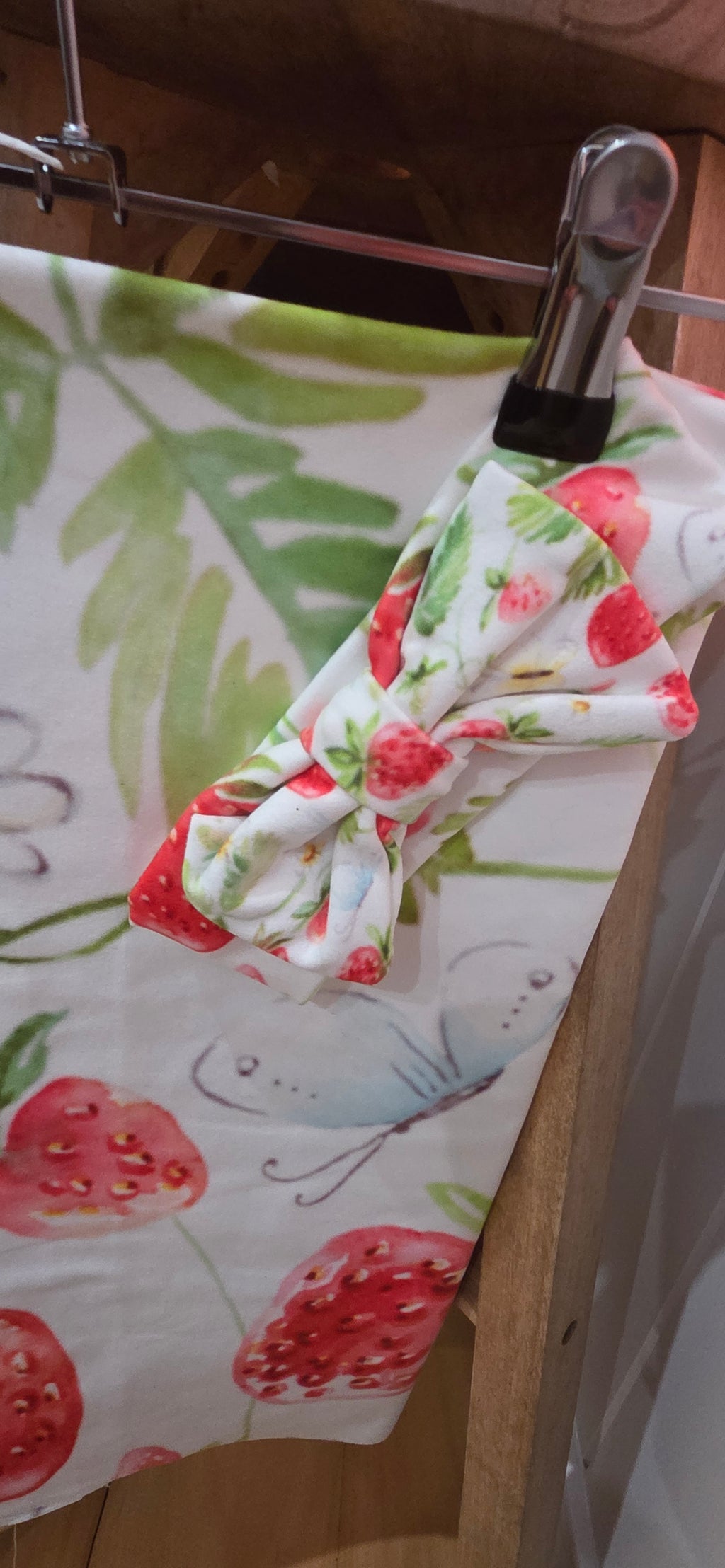 Strawberry Fields Baby Wrap + Headband